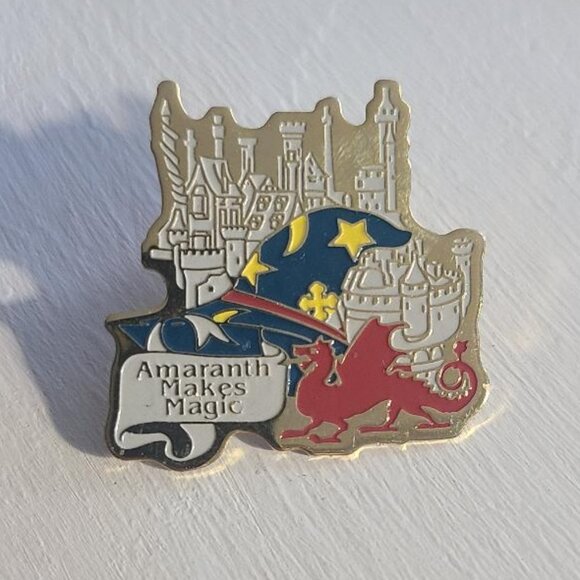 Order Of Amaranth Makes Magic Vintage Lapel Pin Brooch - Picture 2 of 4